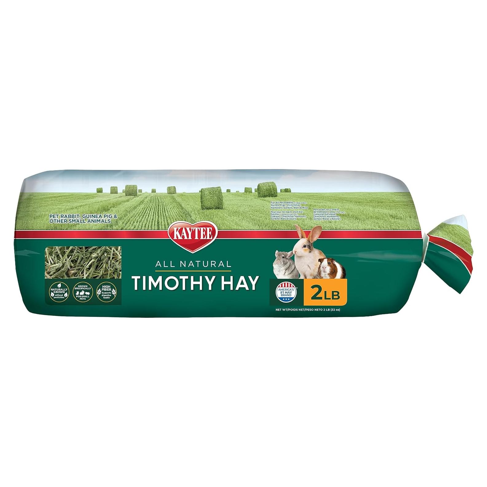 Heno Timothy 100% Natural Kaytee 0.91 kg para Cobayas y Conejos