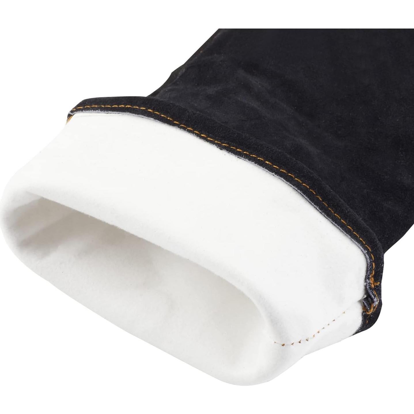 Guantes de Manejo de Animales AOWPFVV de Cuero Reforzado