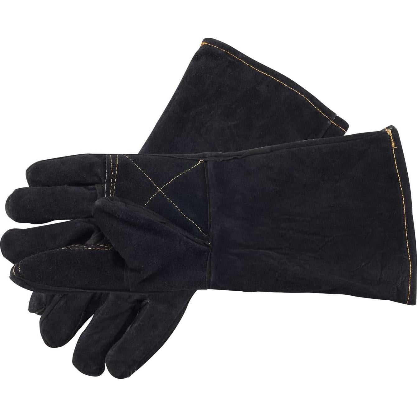 Guantes de Manejo de Animales AOWPFVV de Cuero Reforzado