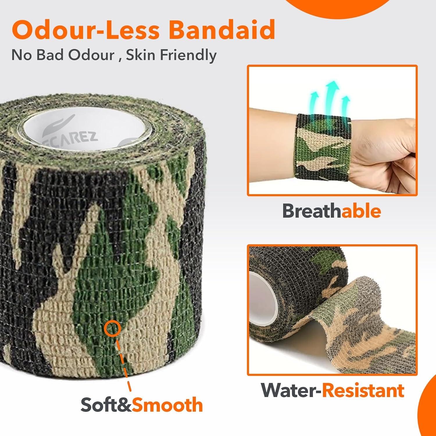 Venda Autoadhesiva Wecarez 5 cm x 4.57 m Camuflaje 24 PCS