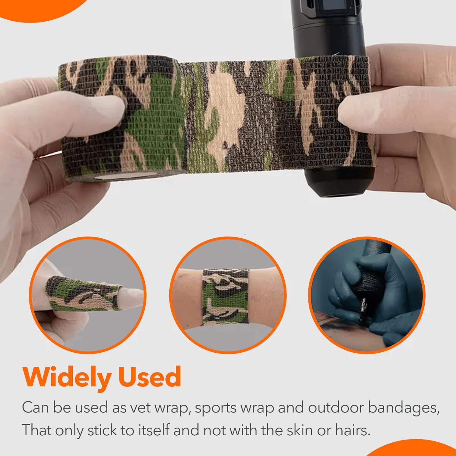 Venda Autoadhesiva Wecarez 5 cm x 4.57 m Camuflaje 24 PCS