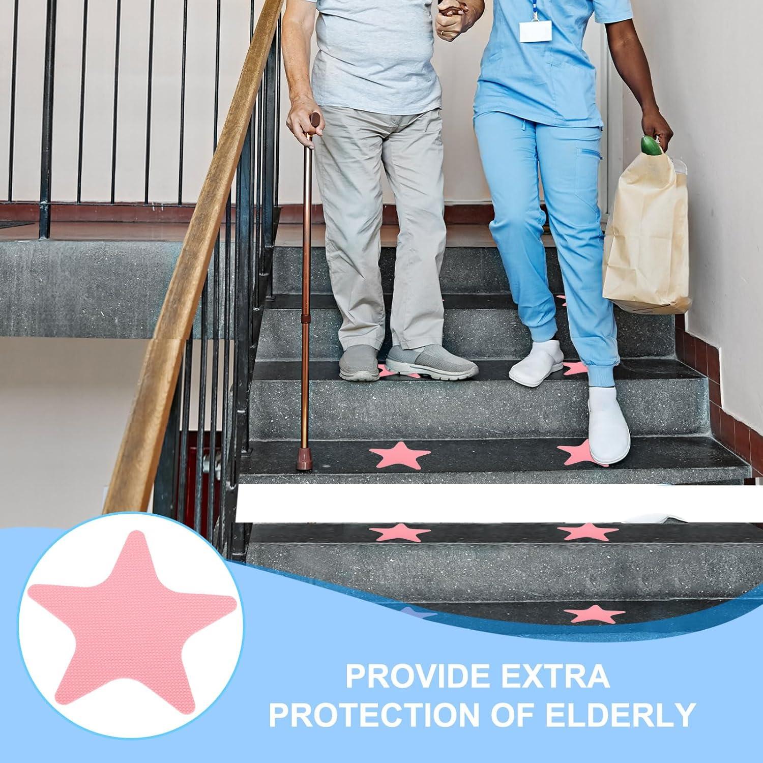 Calcomanías Antideslizantes PATIKIL 24 Pcs 10.5x10.5 cm Negro