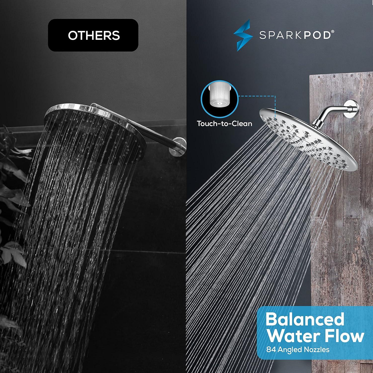Cabezal de Ducha de Lluvia SparkPod 24.13 cm Cromo - Alta Presión
