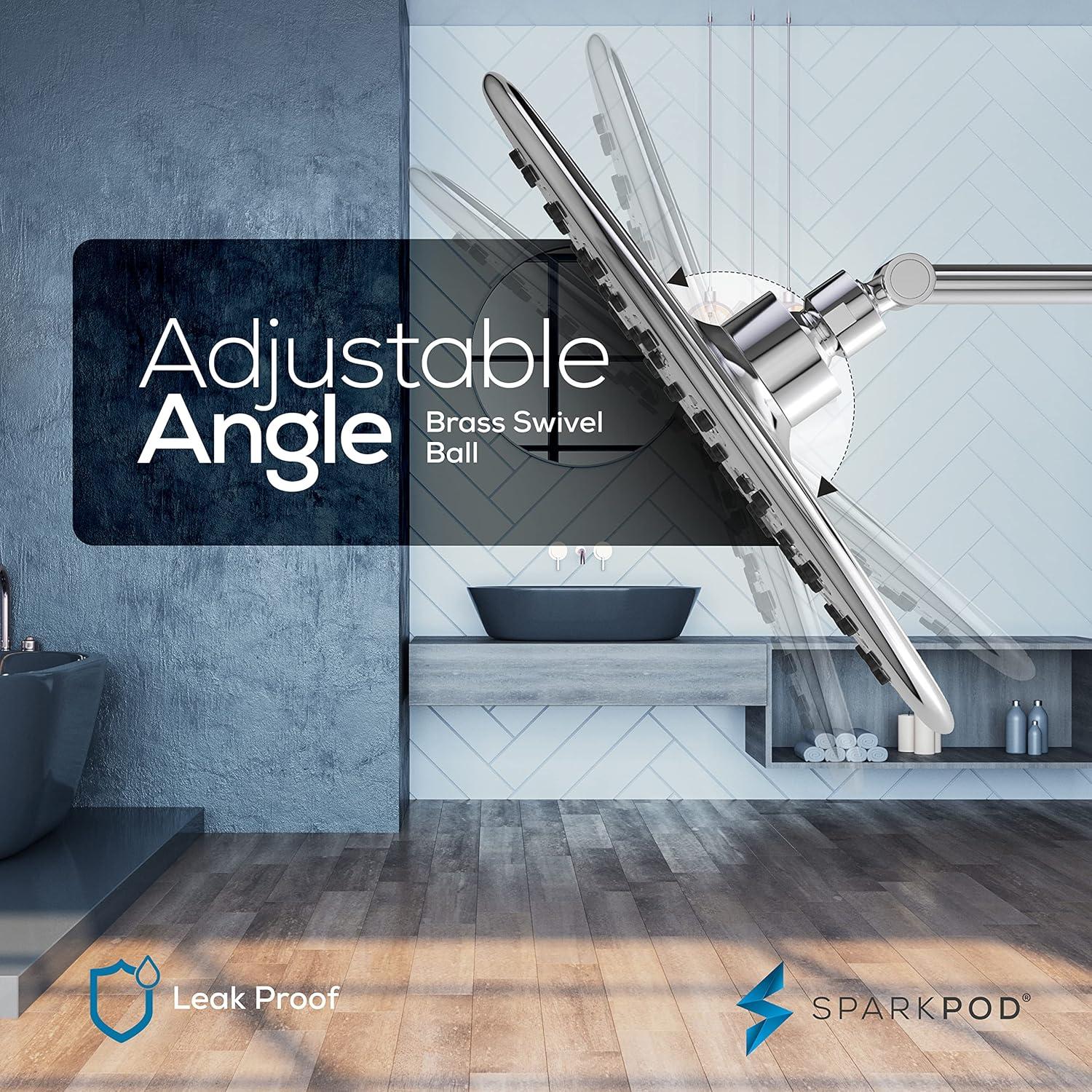 Cabezal de Ducha de Lluvia SparkPod 24.13 cm Cromo - Alta Presión