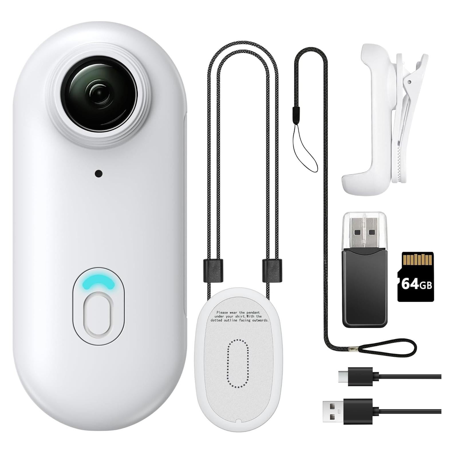 Cámara Corporal Meoilkolnm 64GB FHD 1080P Manos Libres