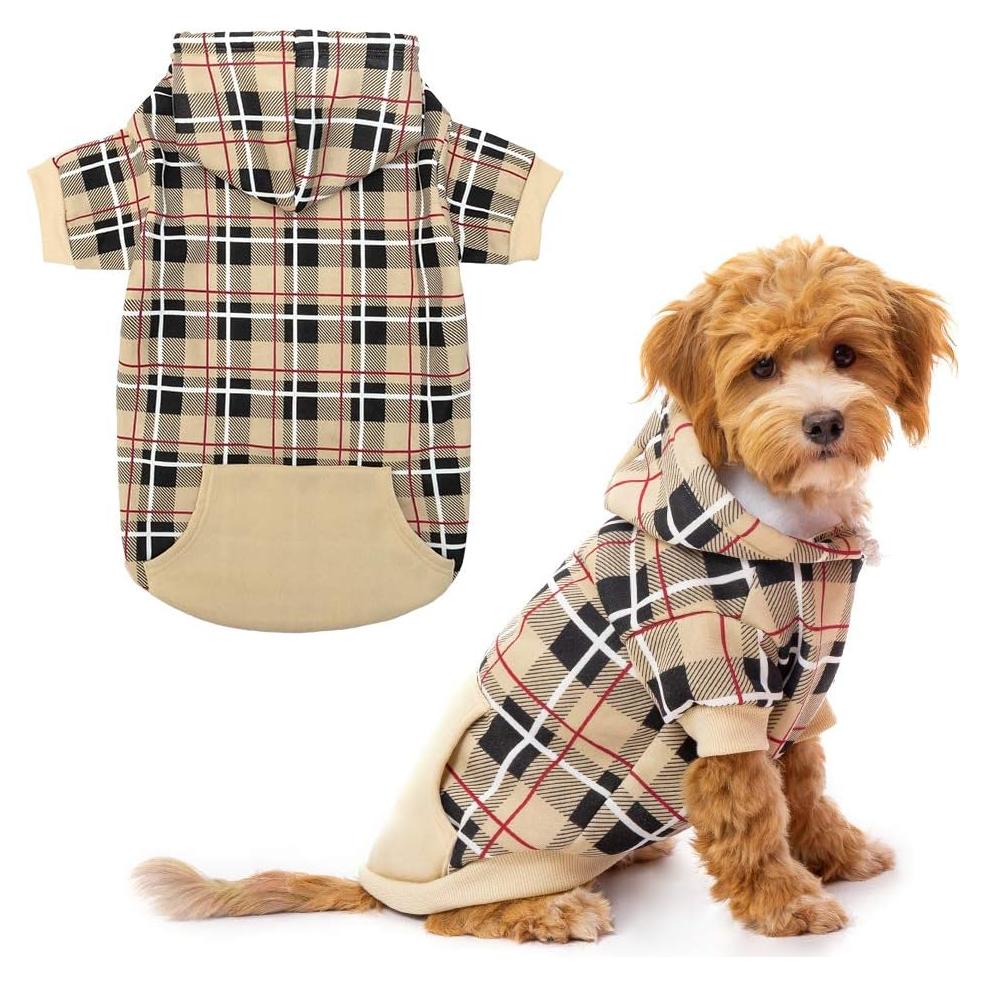 Sudadera para Perros EXPAWLORER Beige Mediana Estilo Británico