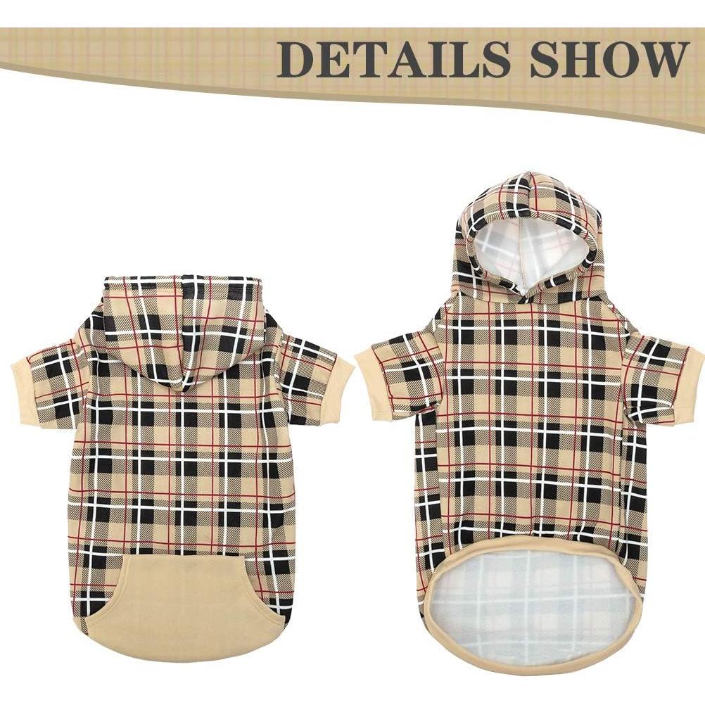 Sudadera para Perros EXPAWLORER Beige Mediana Estilo Británico