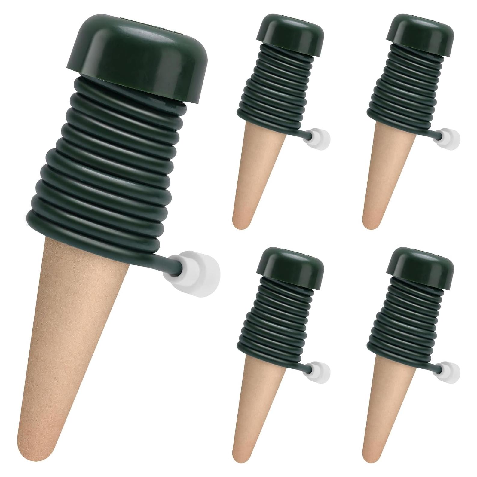 Estacas de Autorriego BYDOLL 5 Paquete Verde para Plantas