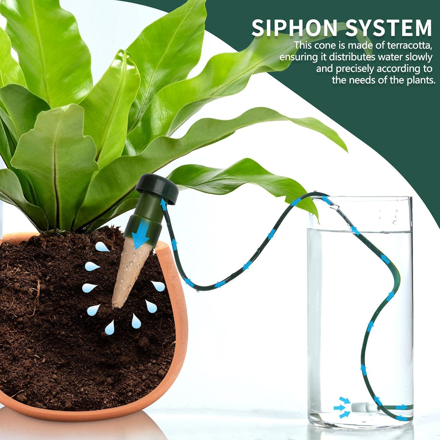 Estacas de Autorriego BYDOLL 5 Paquete Verde para Plantas