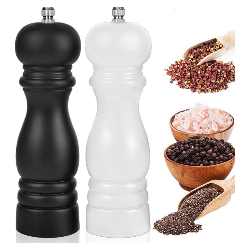 Juego de Molinillos de Sal y Pimienta IAGORYUE 16.5 cm Madera