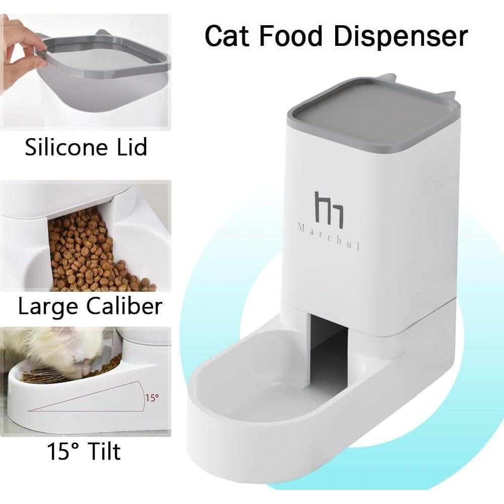 Dispensador de comida y agua para mascotas Marchul 3.8L