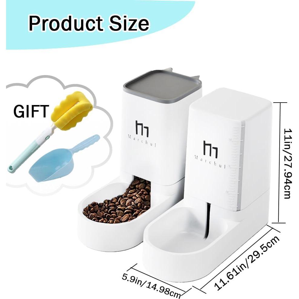 Dispensador de comida y agua para mascotas Marchul 3.8L