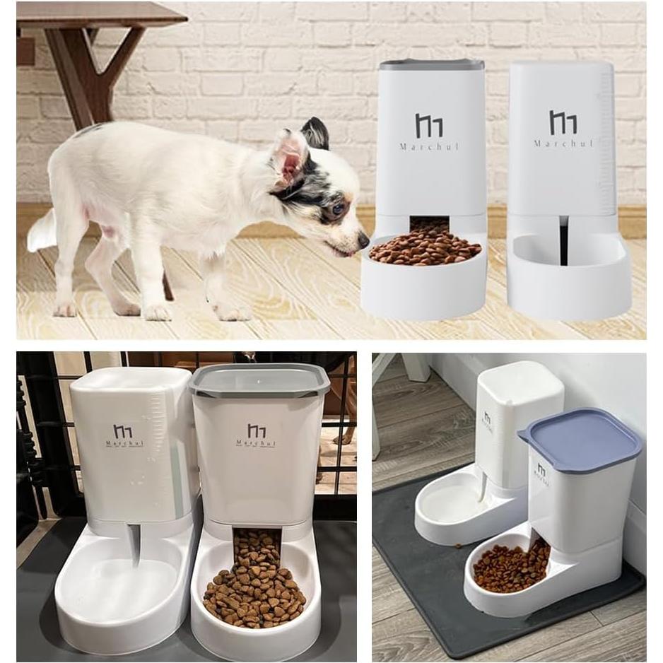 Dispensador de comida y agua para mascotas Marchul 3.8L