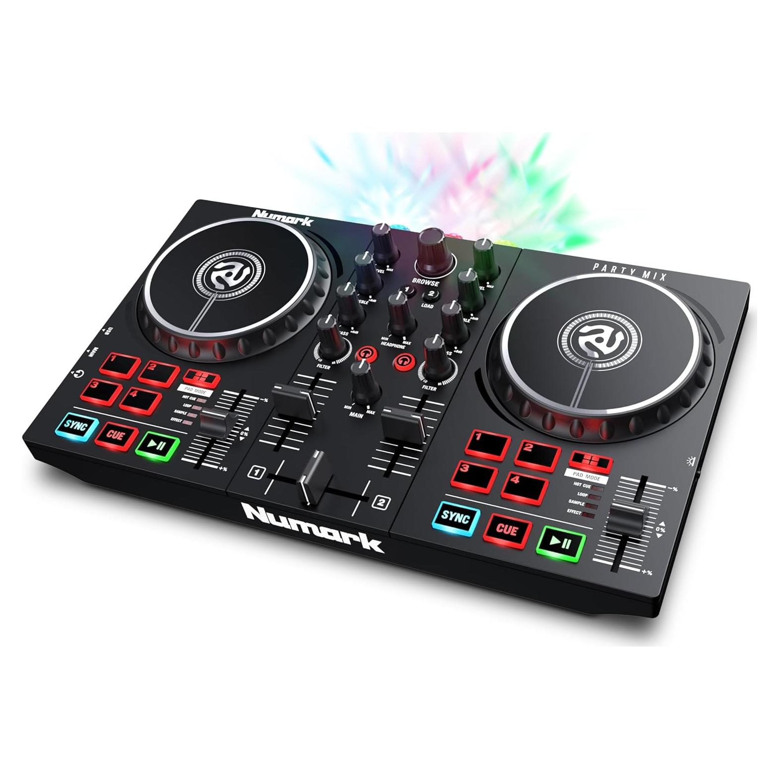 Controlador DJ Numark Party Mix II con Luces LED y Serato Lite