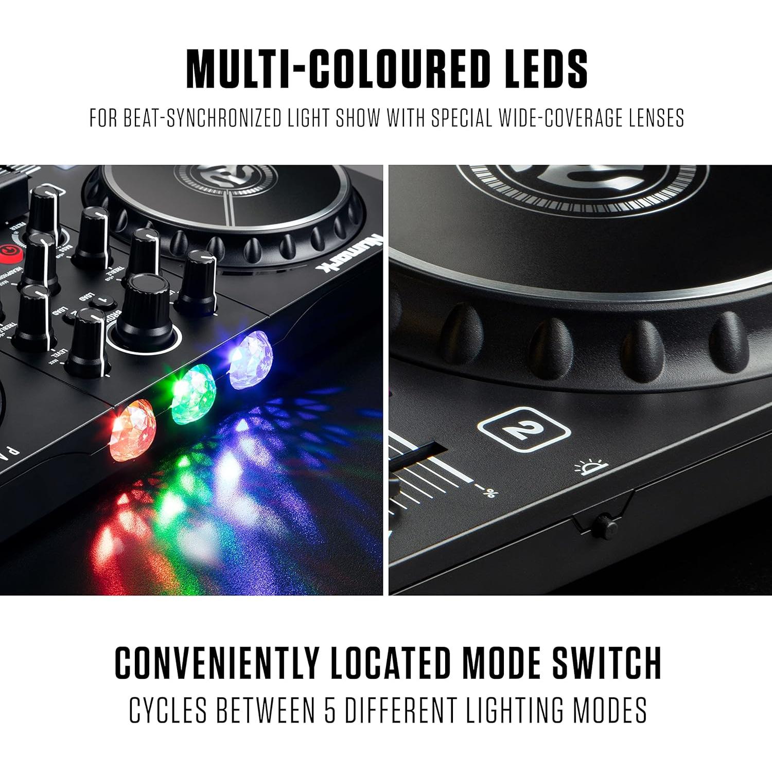Controlador DJ Numark Party Mix II con Luces LED y Serato Lite