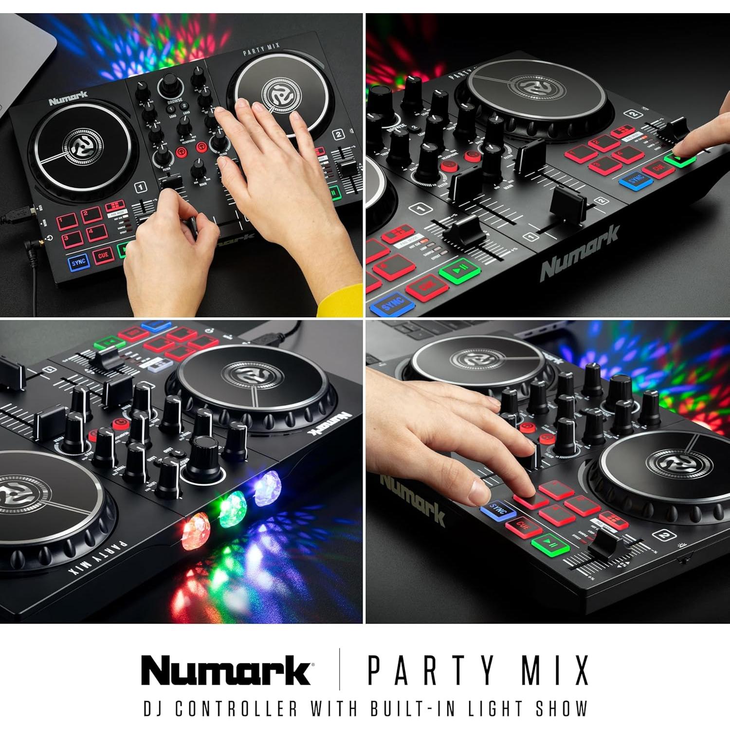 Controlador DJ Numark Party Mix II con Luces LED y Serato Lite