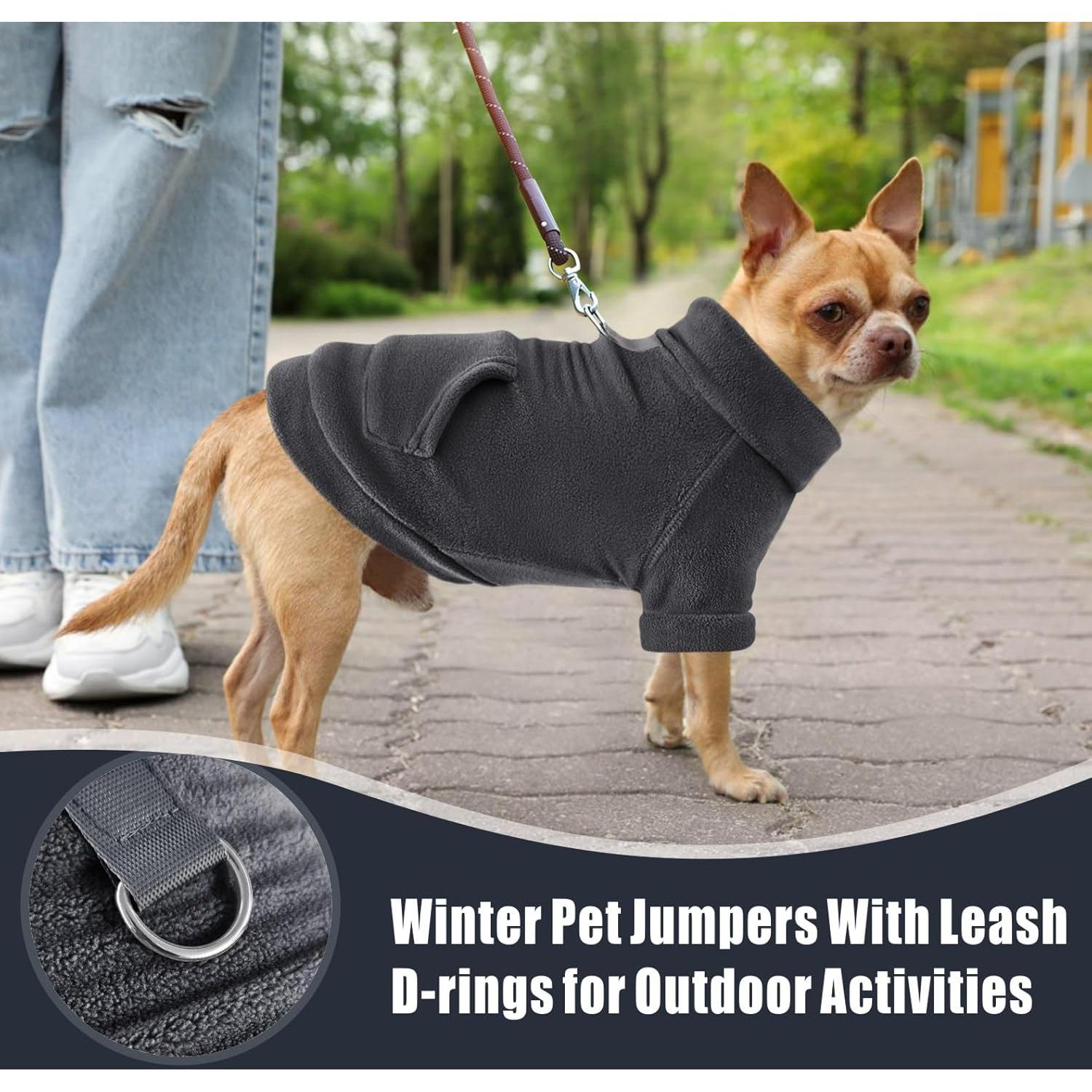 Suéter de lana para perros Idepet XL Negro abrigo cálido