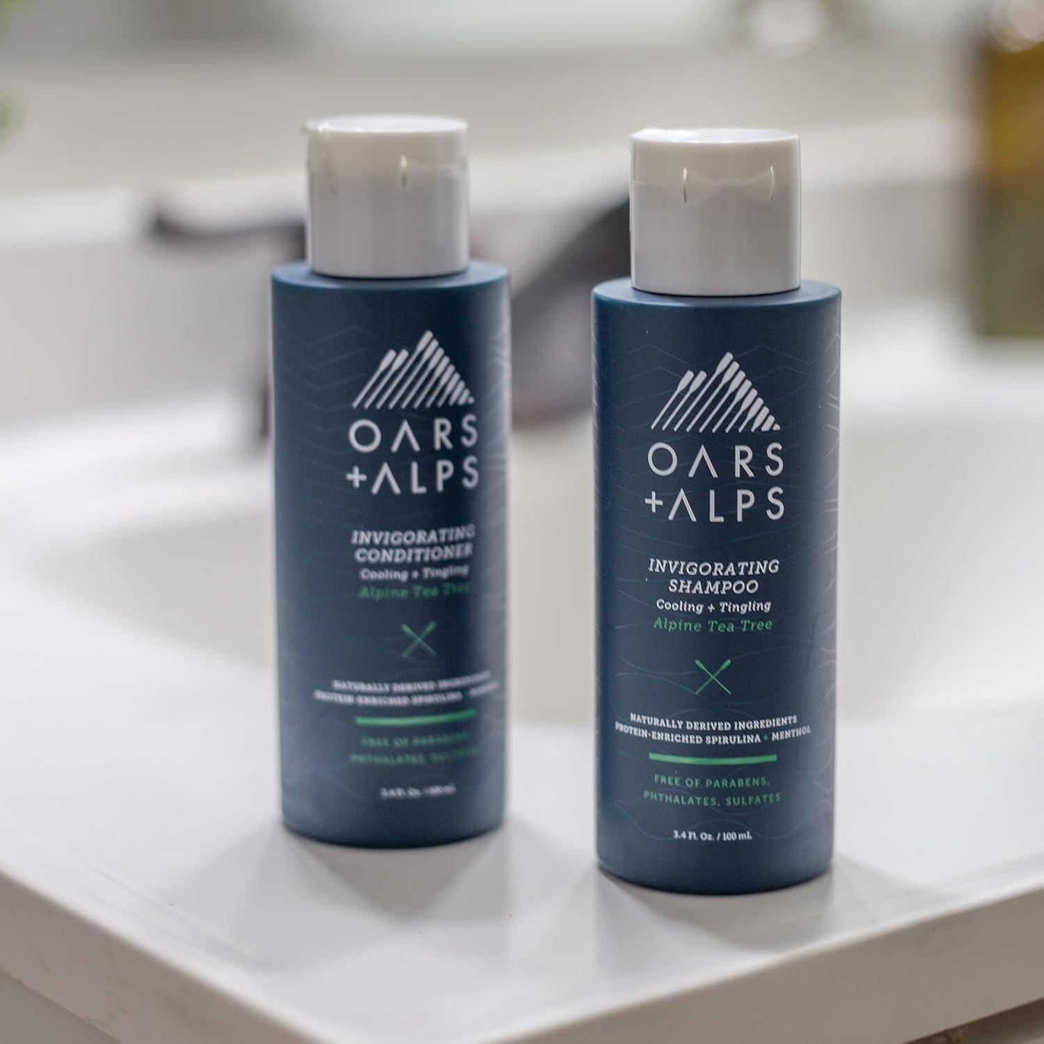 Conjunto Champú y Acondicionador Oars + Alps 100ml Sin Sulfatos