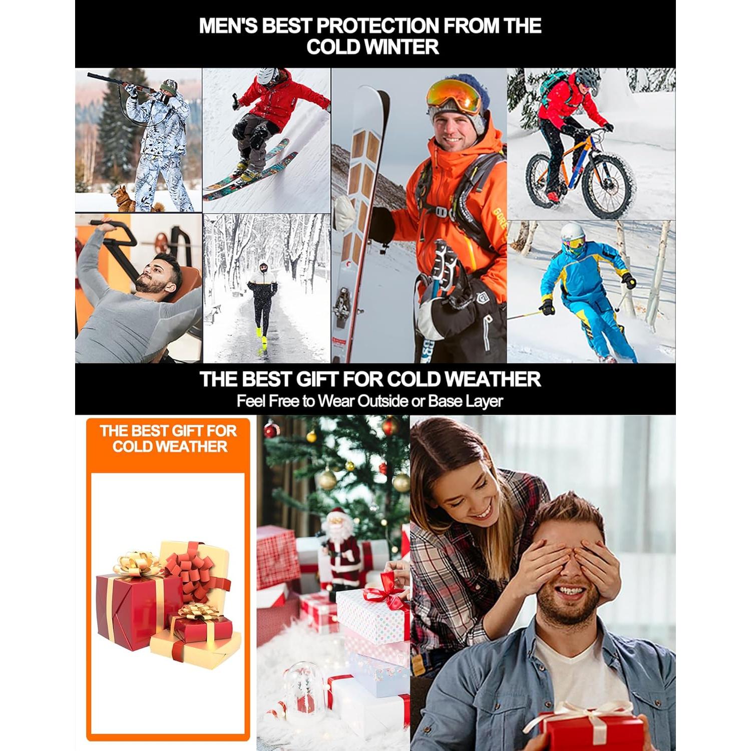 Conjunto Térmico para Hombre UNIQUEBELLA - Forro Polar Negro