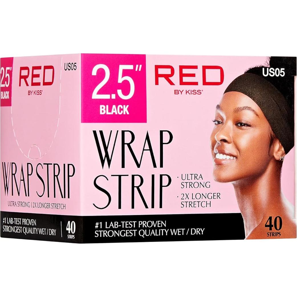 Cinta para Envolver el Cabello Red by Kiss Ultra Fuerte 40 Tiras