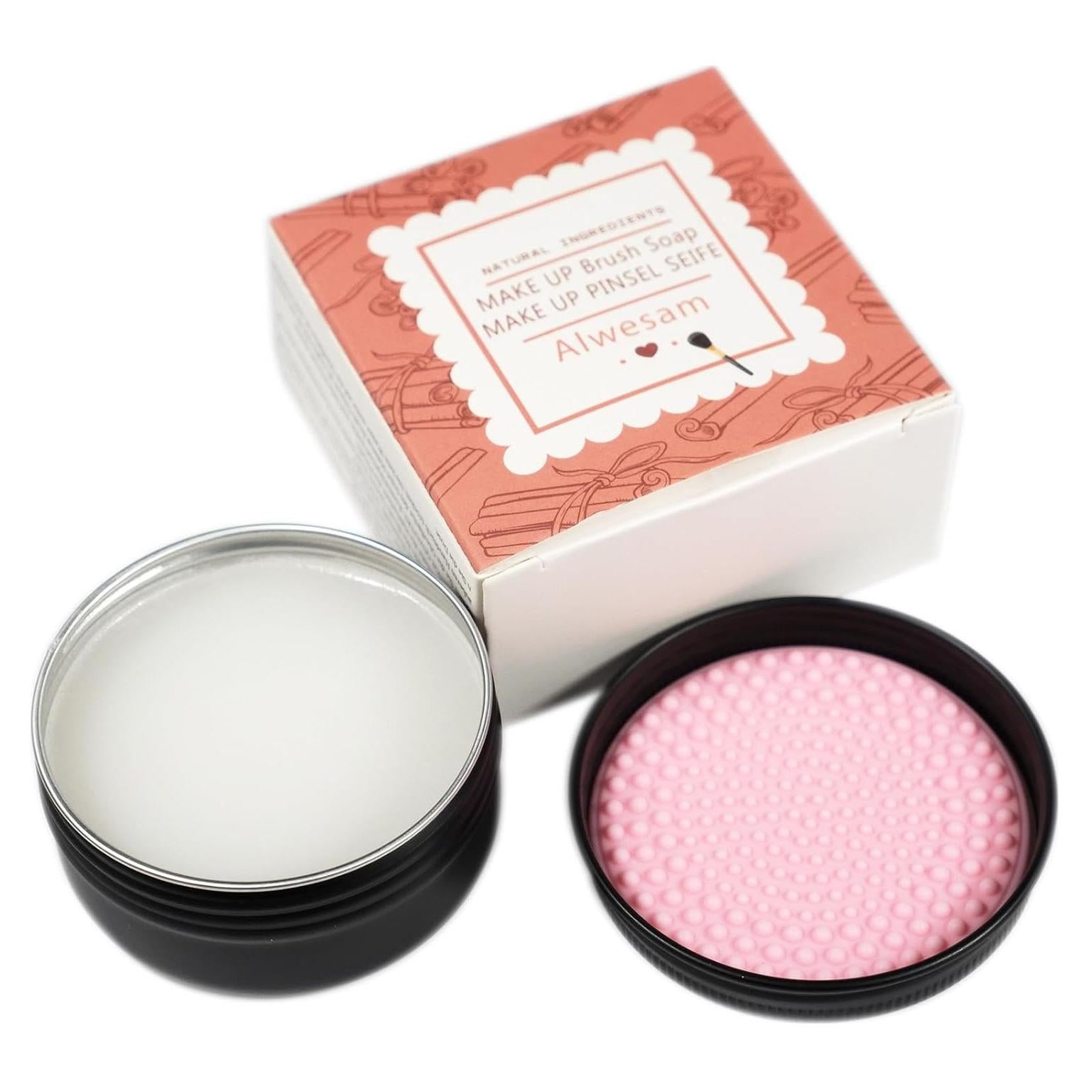 Limpiador de Jabón para Brochas Veibeau con Almohadilla Silicona