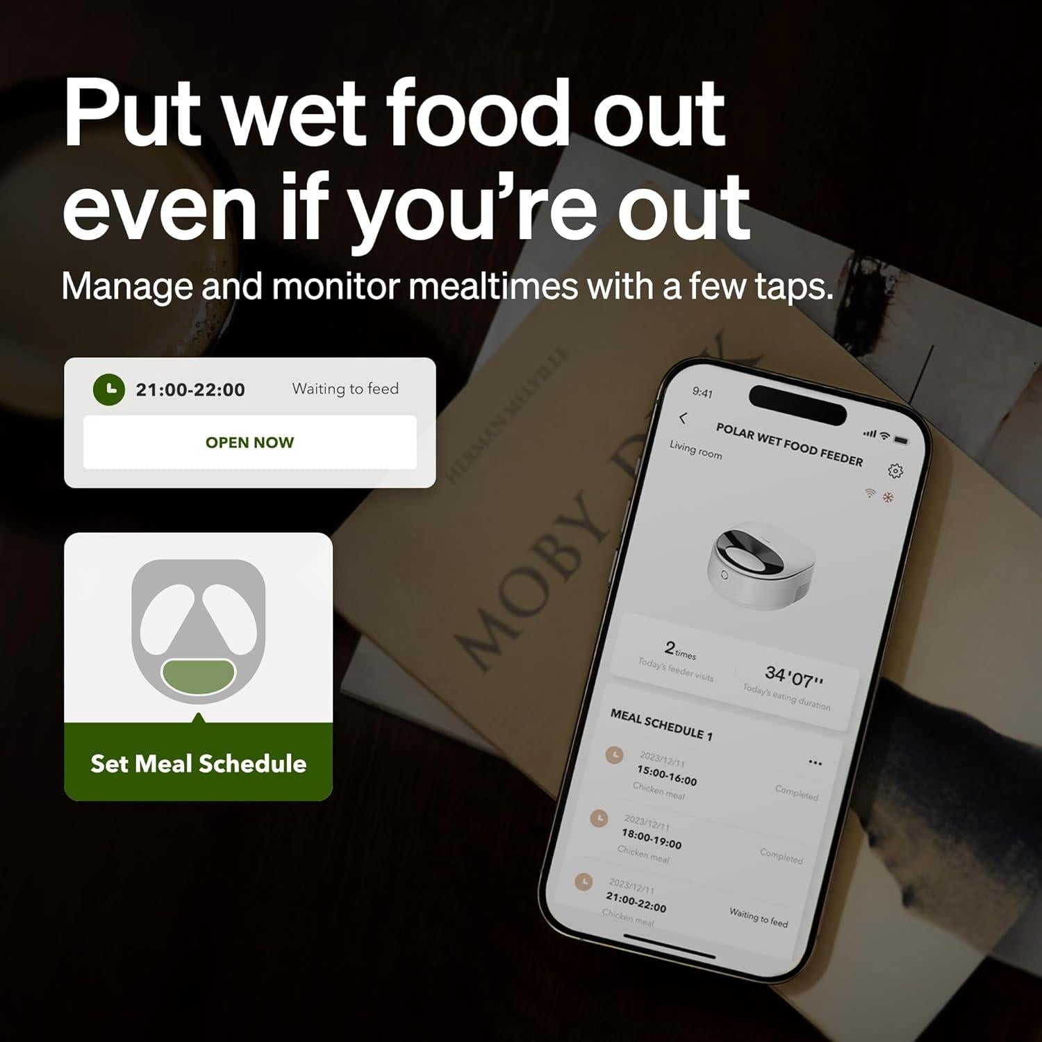 Comedero Automático PETLIBRO Polar para Gatos 3 Comidas