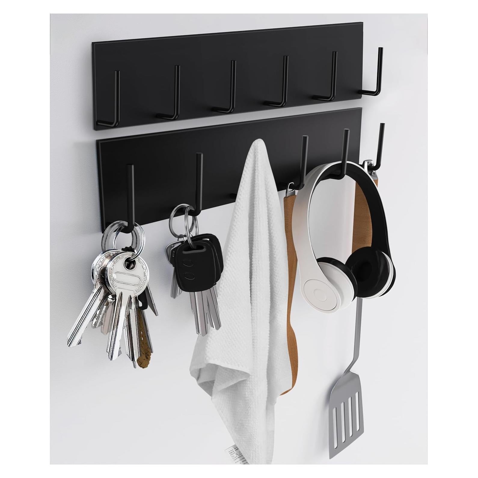 Soporte Magnético para Llaves Laowu 2 Piezas 6 Ganchos