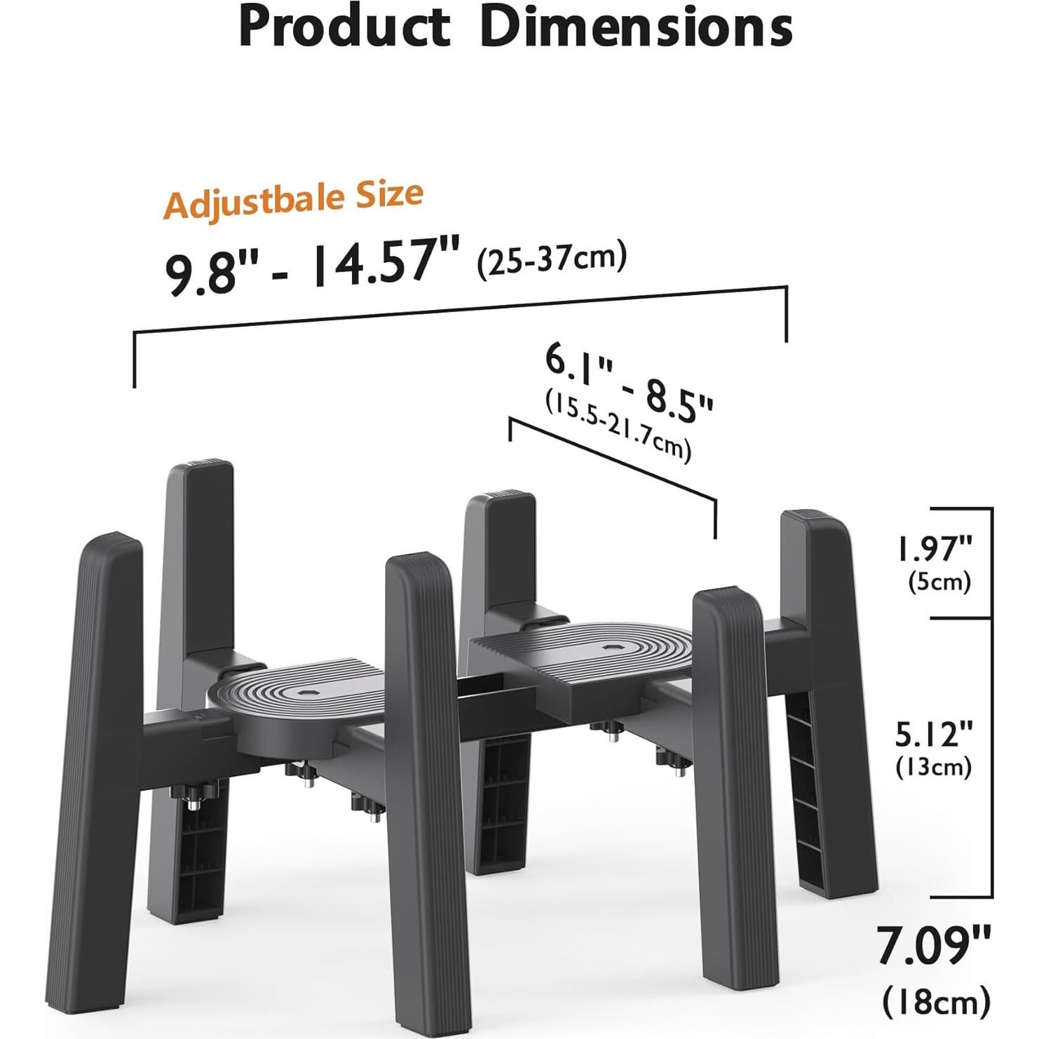 Soporte CZPET para comedero automático ajustable 15.5-21.6 cm