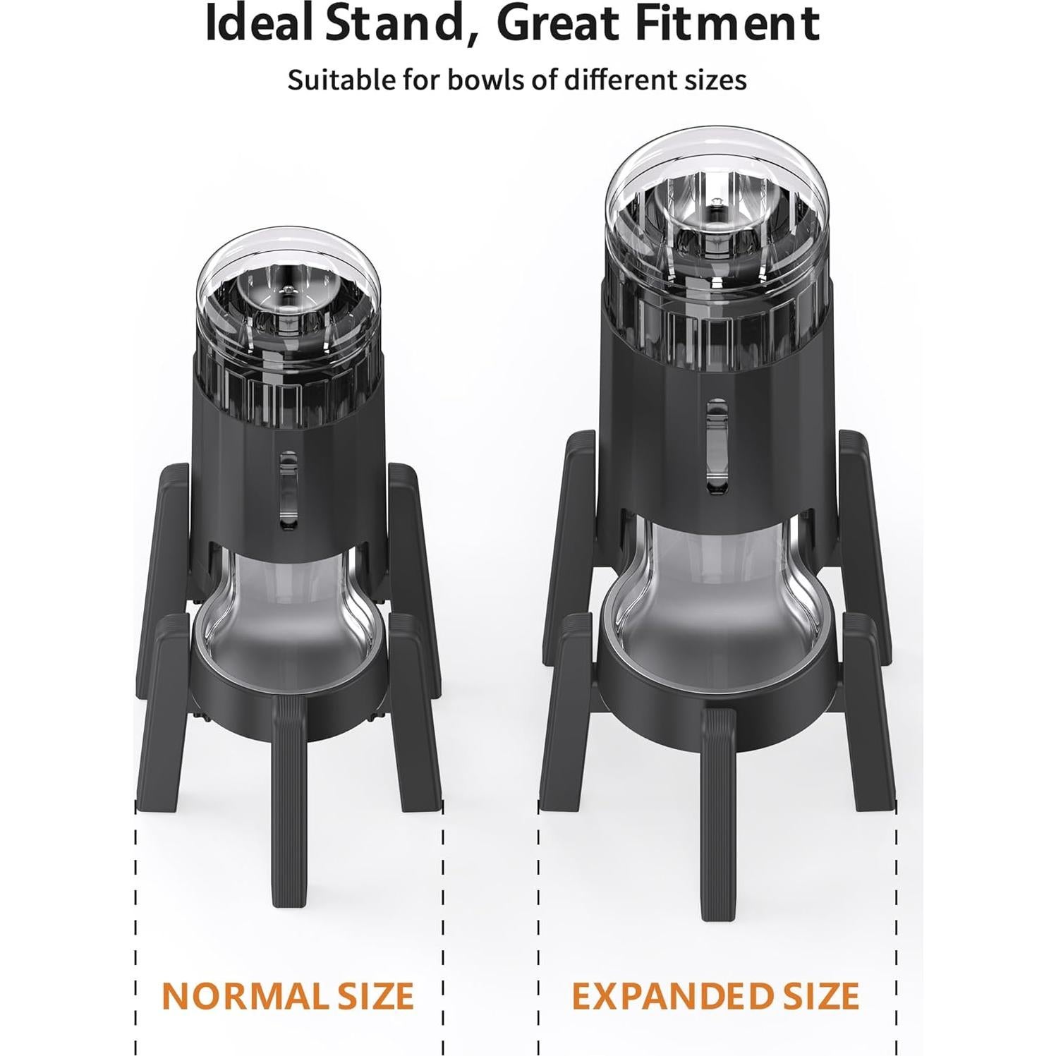 Soporte CZPET para comedero automático ajustable 15.5-21.6 cm