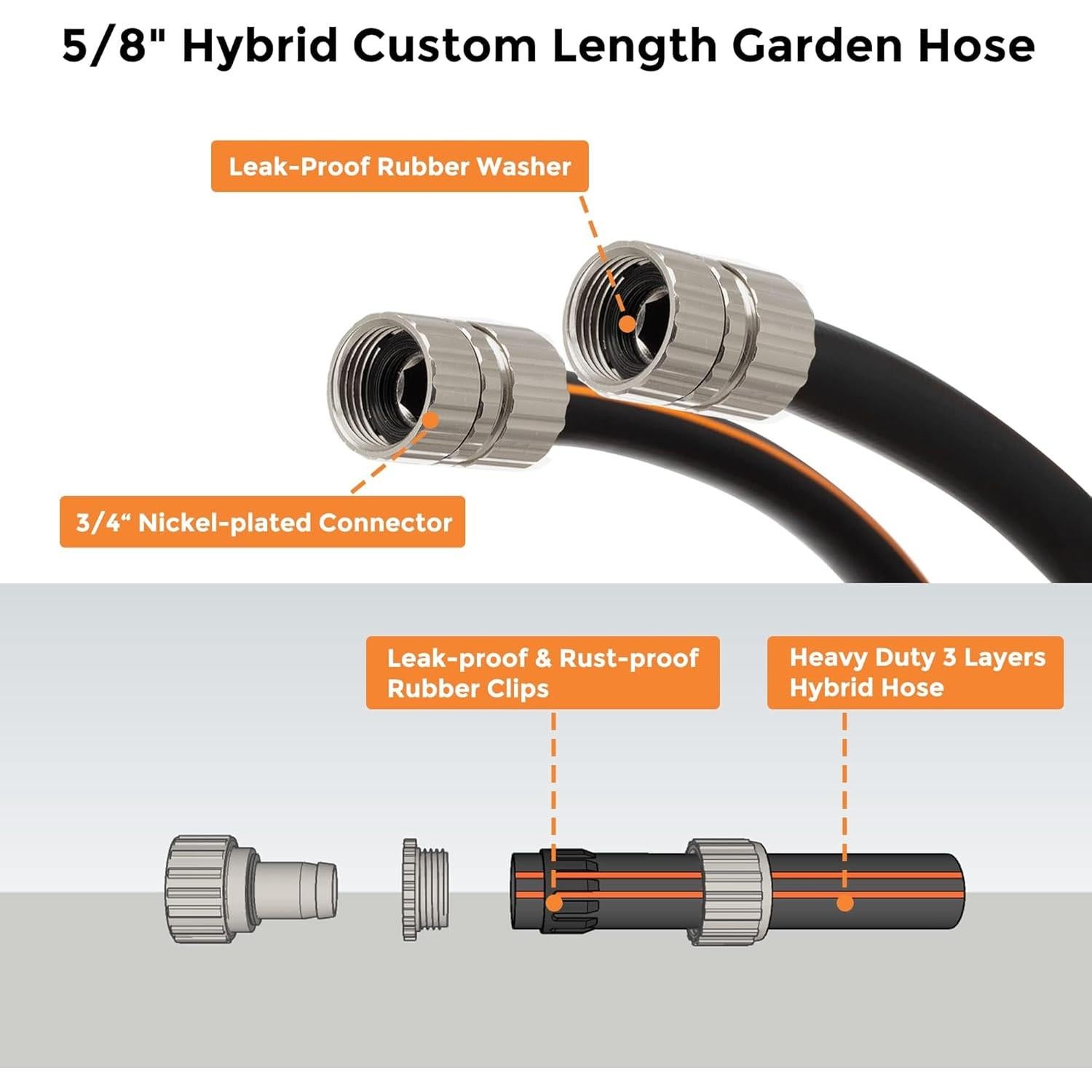 Manguera de Jardín Giraffe Tools 1.5m Hembra a Hembra Flexible