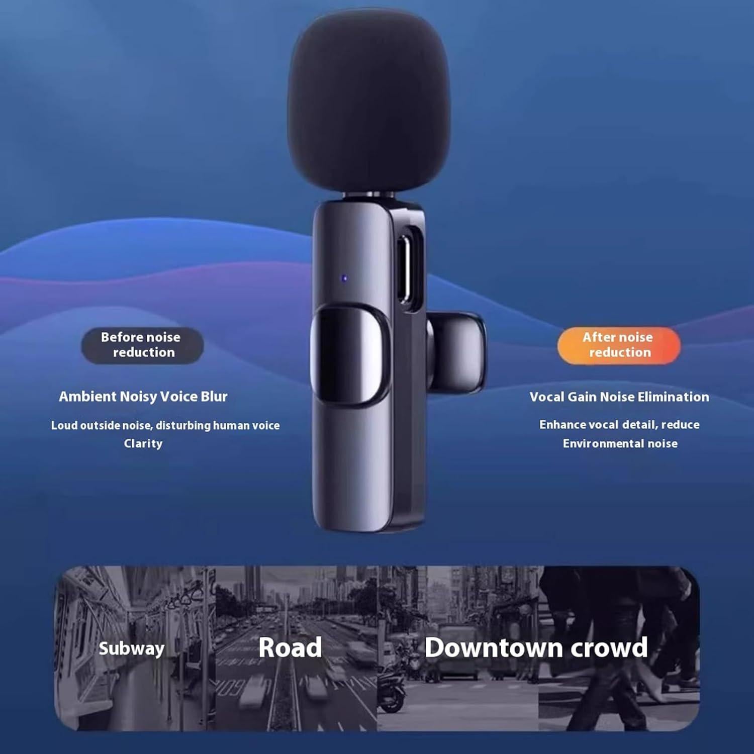 Micrófono Lavalier Inalámbrico EnjoyPro EJ-2024 para iPhone