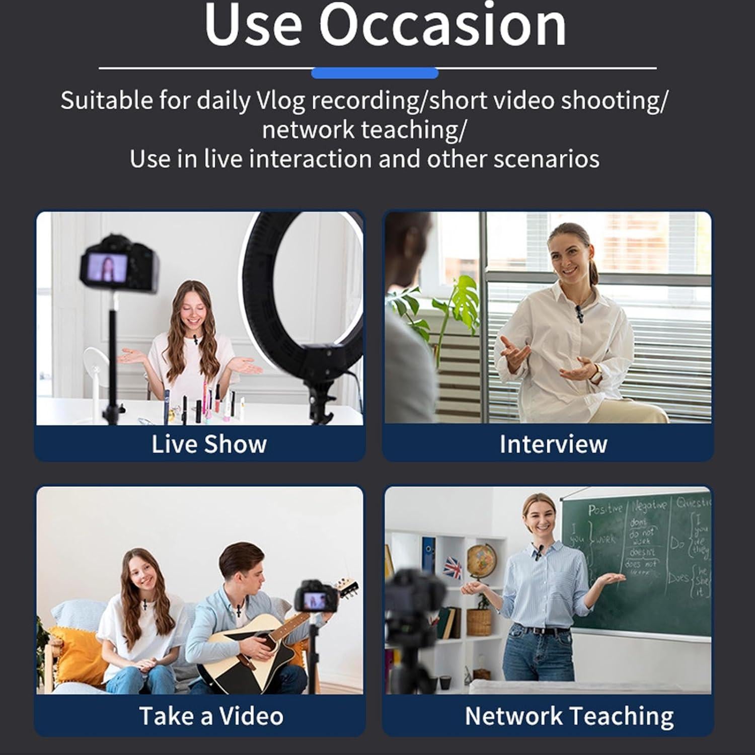 Micrófono Lavalier Inalámbrico EnjoyPro EJ-2024 para iPhone