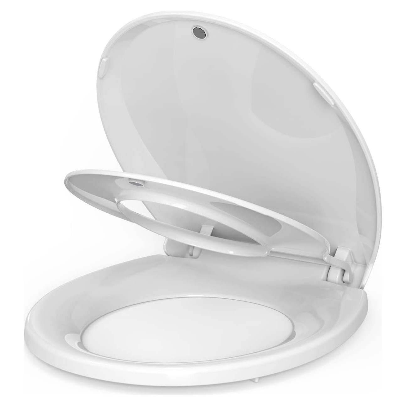 Asiento de Inodoro Redondo Homfan con Asiento Infantil Blanco