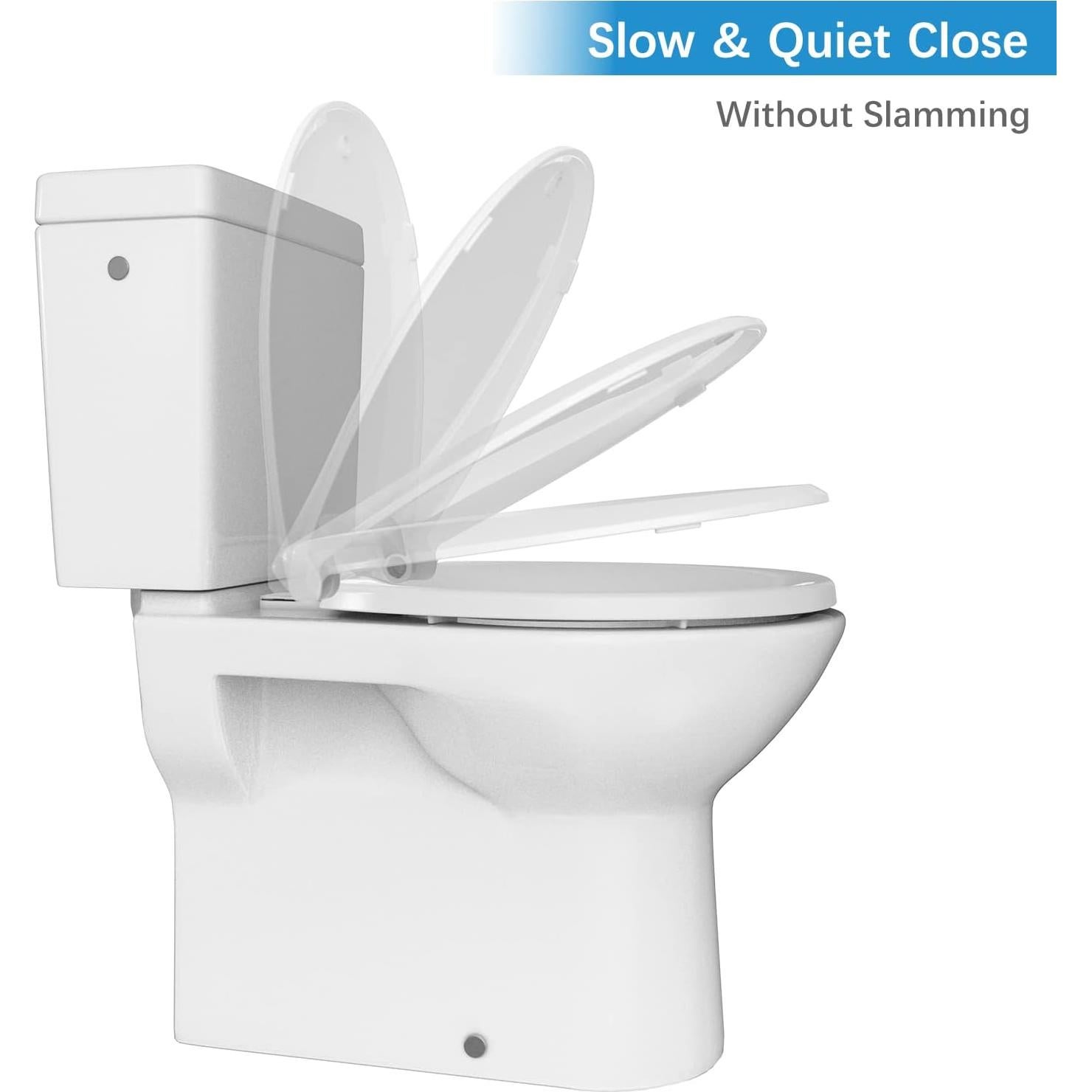 Asiento de Inodoro Redondo Homfan con Asiento Infantil Blanco