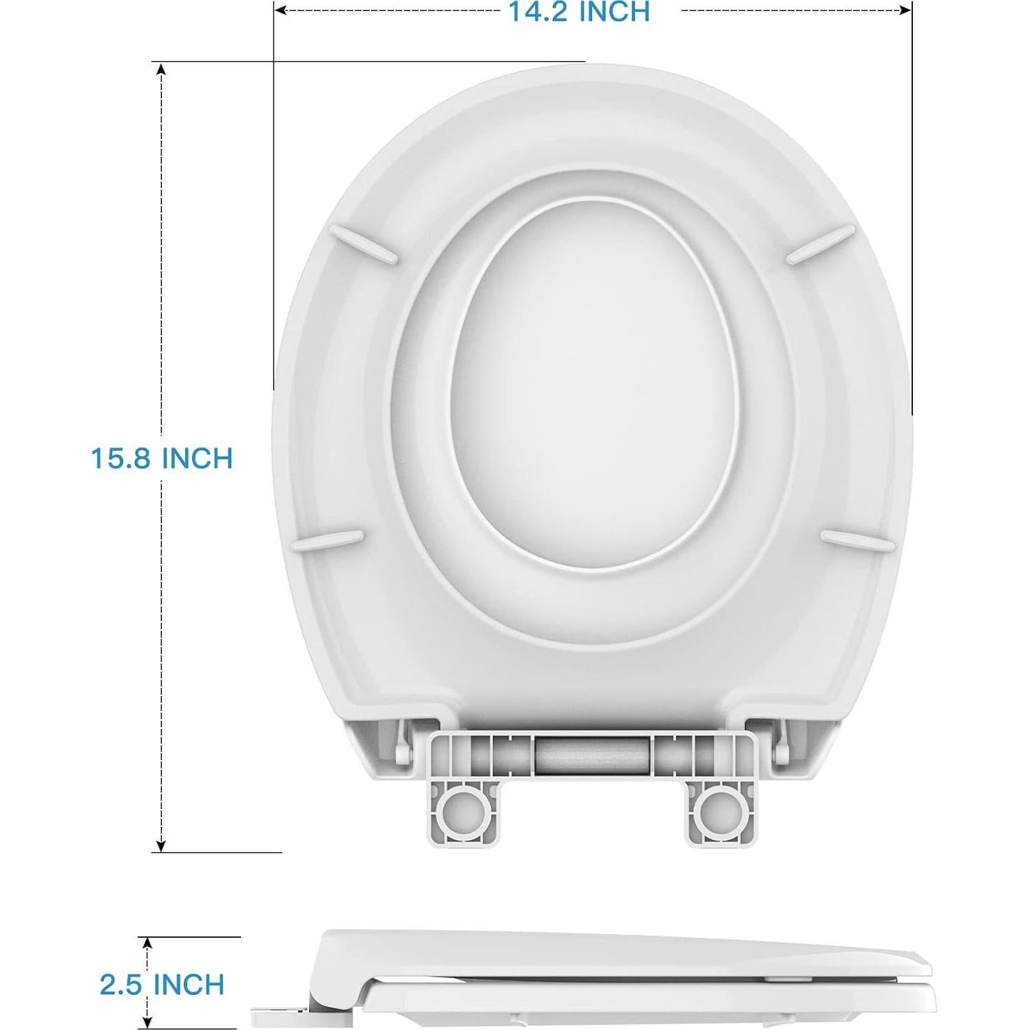 Asiento de Inodoro Redondo Homfan con Asiento Infantil Blanco