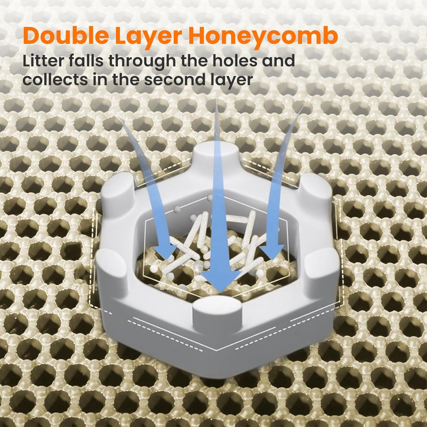 Alfombra para Arena de Gato Petinstinct 61x46 cm Beige Antideslizante