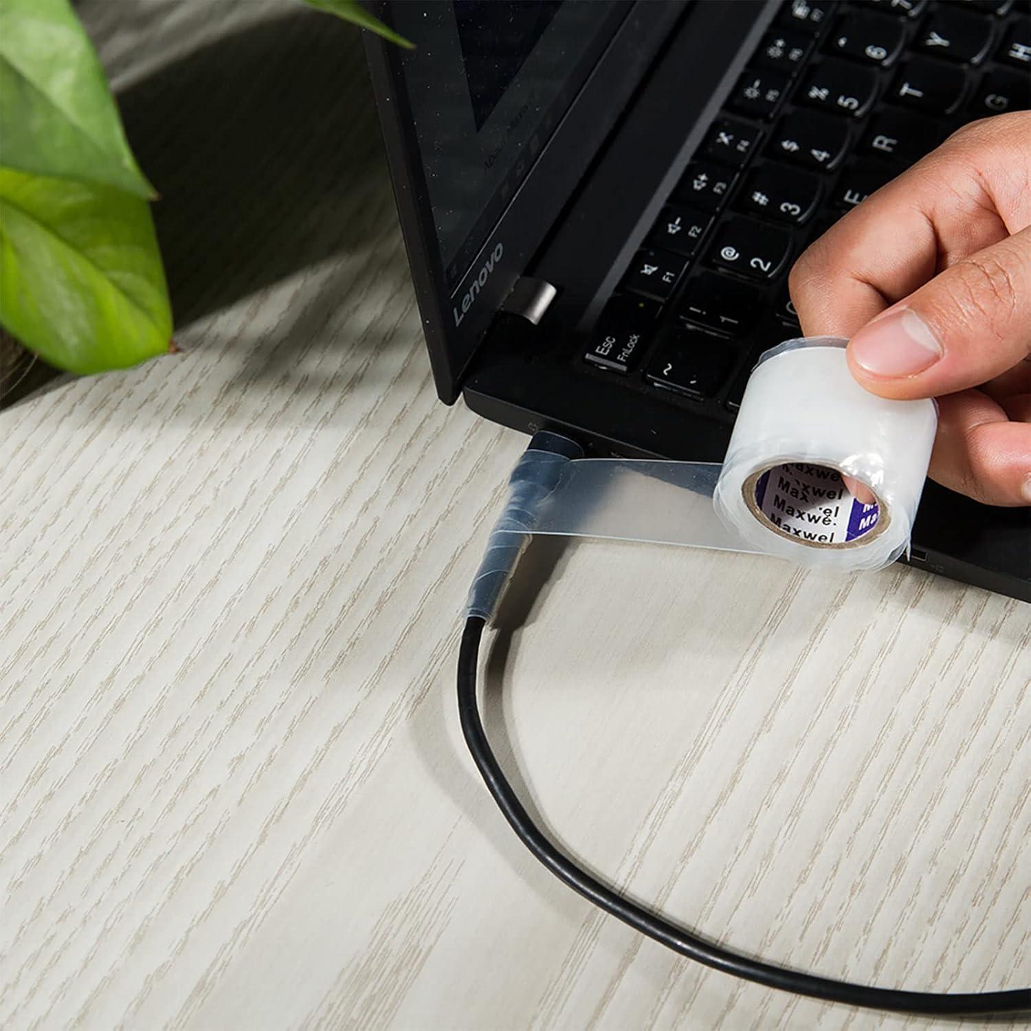 Cinta de Silicona Autoadhesiva Maxwel 1" x 3.05m Impermeable