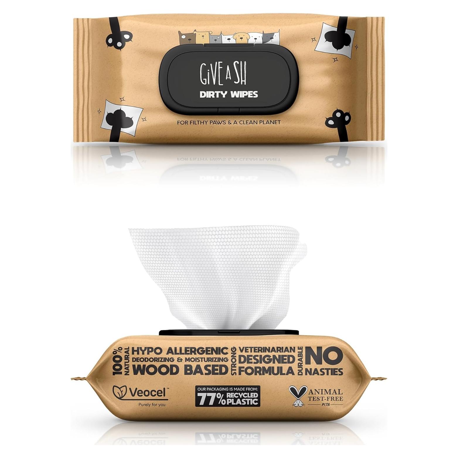 Toallitas para mascotas G.A.S 100% naturales hipoalergénicas