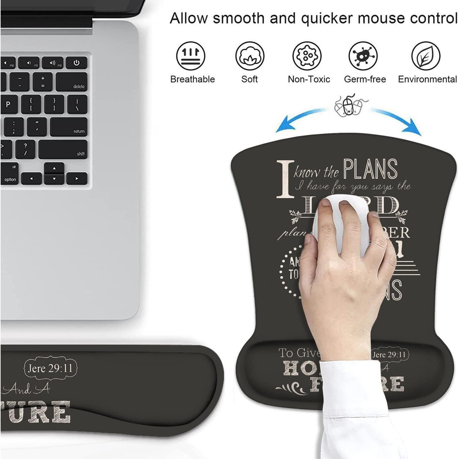 Soporte de Muñeca Ergonómico DEHJYYIJUY + Reposamuñecas