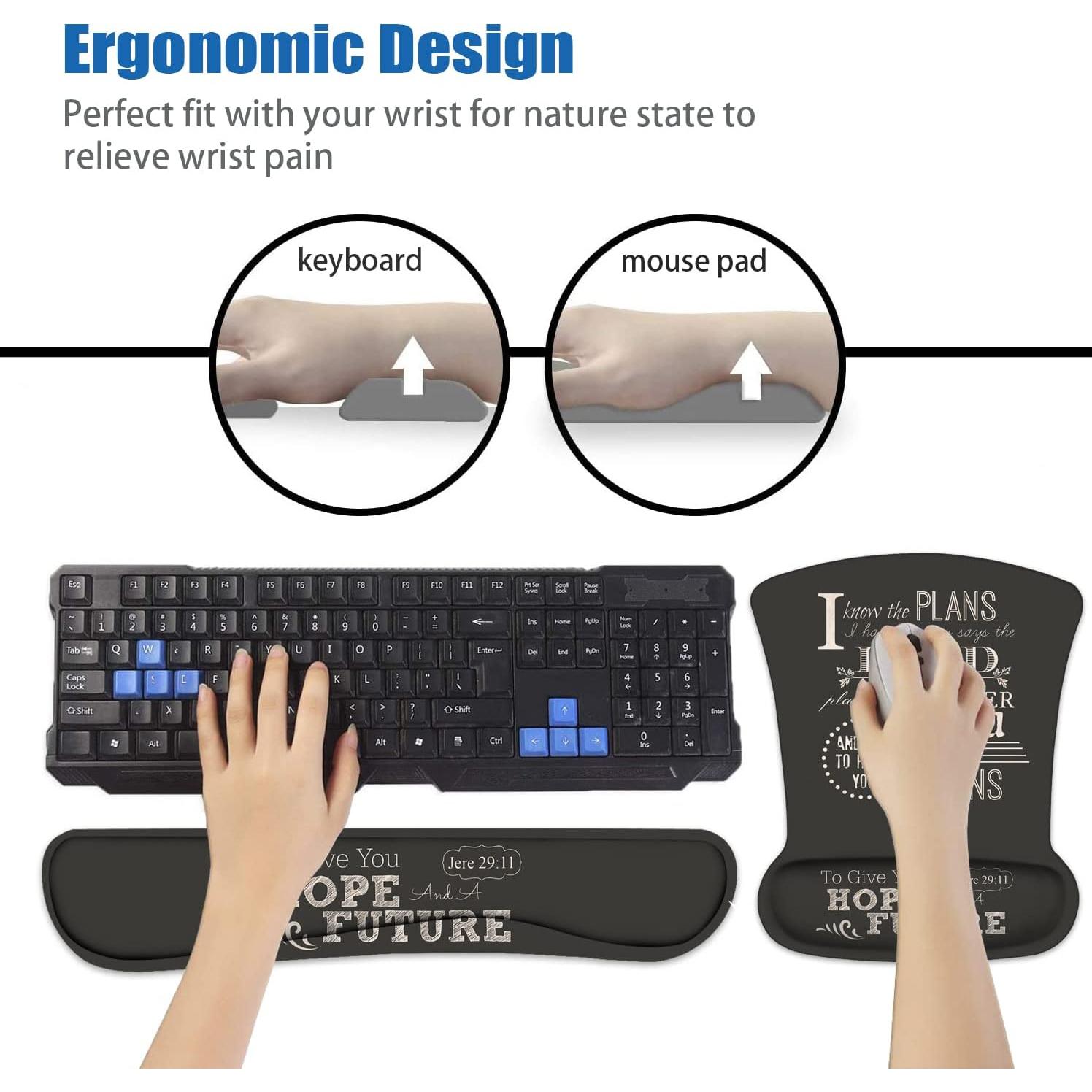 Soporte de Muñeca Ergonómico DEHJYYIJUY + Reposamuñecas