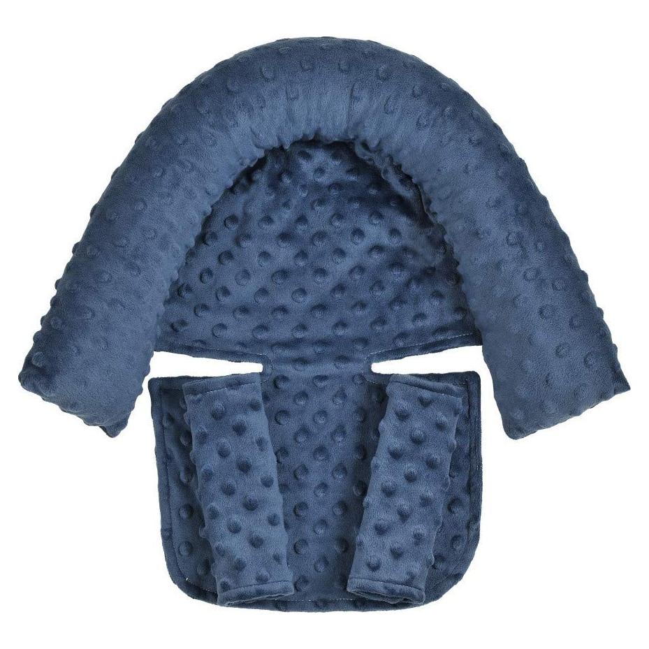 Almohada Soporte Cabeza y Cuello Yufiova 3 en 1 Azul Oscuro