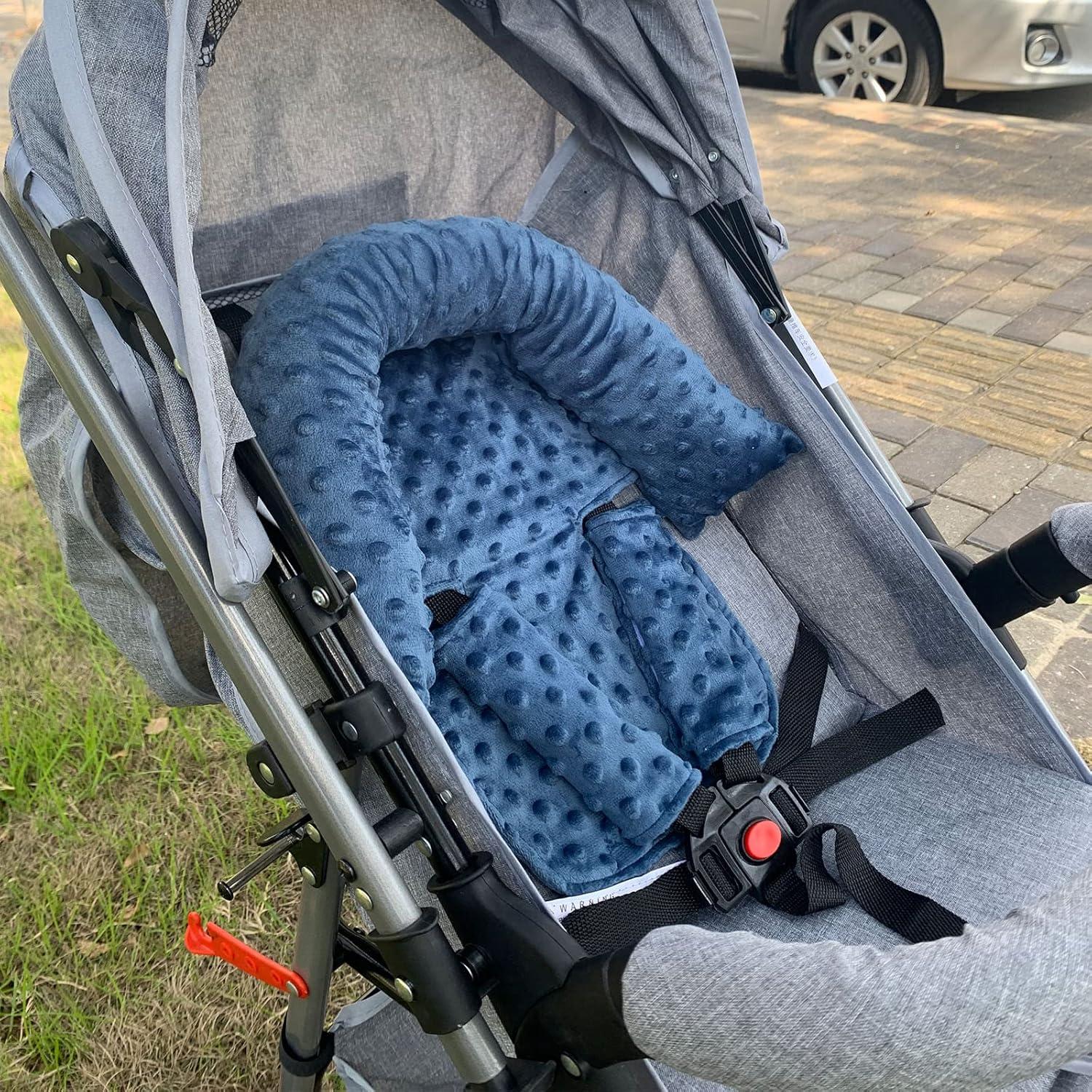 Almohada Soporte Cabeza y Cuello Yufiova 3 en 1 Azul Oscuro