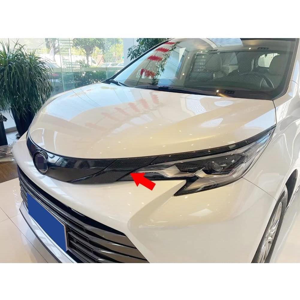 Cubierta de Moldura de Faro delantera RQING para Toyota Sienna 2021-2025