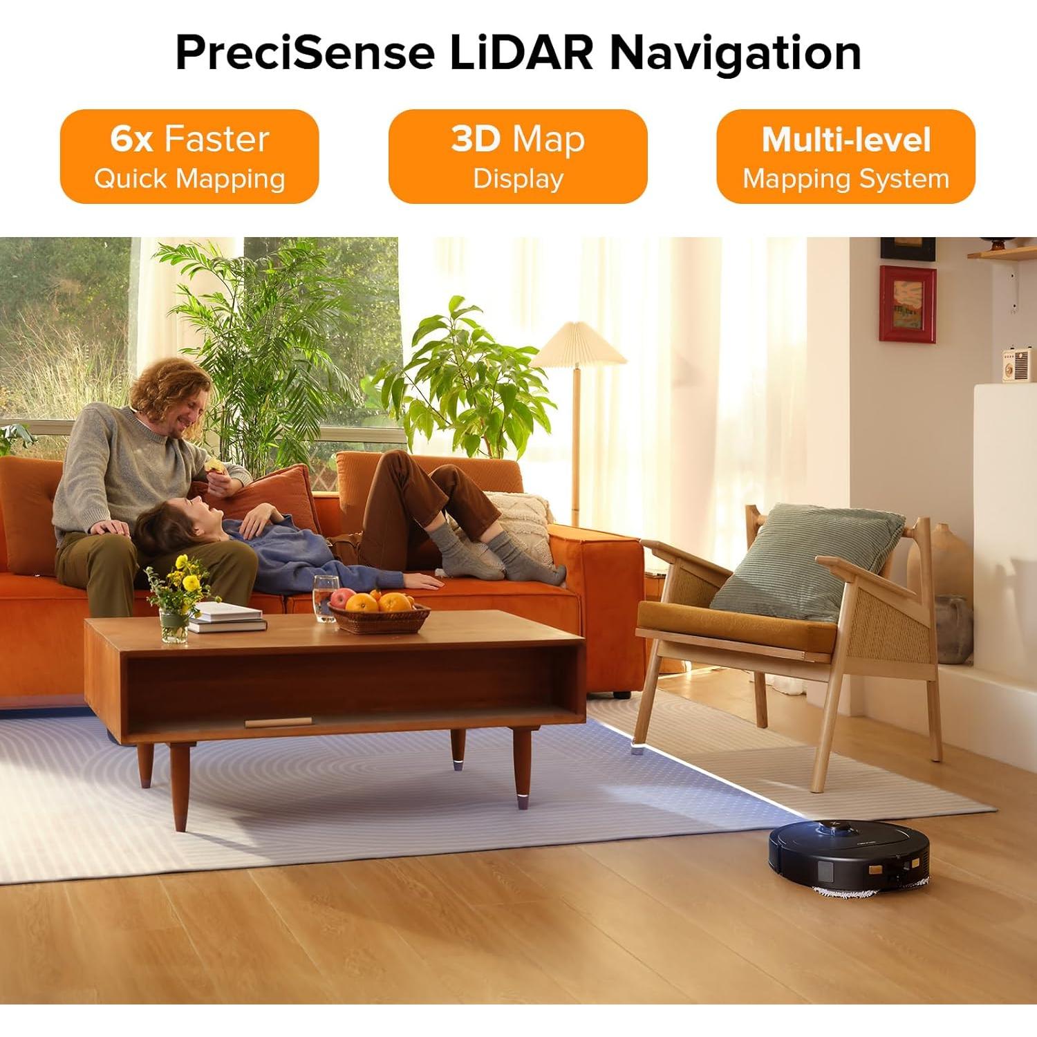 roborock Qrevo Pro Robot Vacuum and Mop with FlexiArm Design Edge Mopping, Dynamic Hot Water Mop Washing and Drying, Intelligent Dirt Detection, 7,000 Pa Suction, Ideal for Carpets