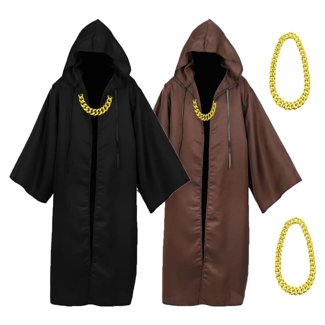 Túnica con Capucha y Collar CLNXIASN Disfraz Halloween