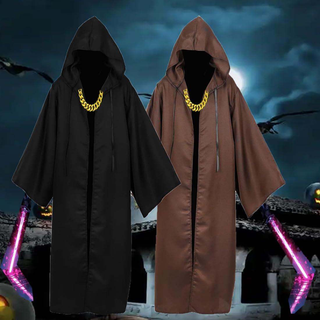 Túnica con Capucha y Collar CLNXIASN Disfraz Halloween