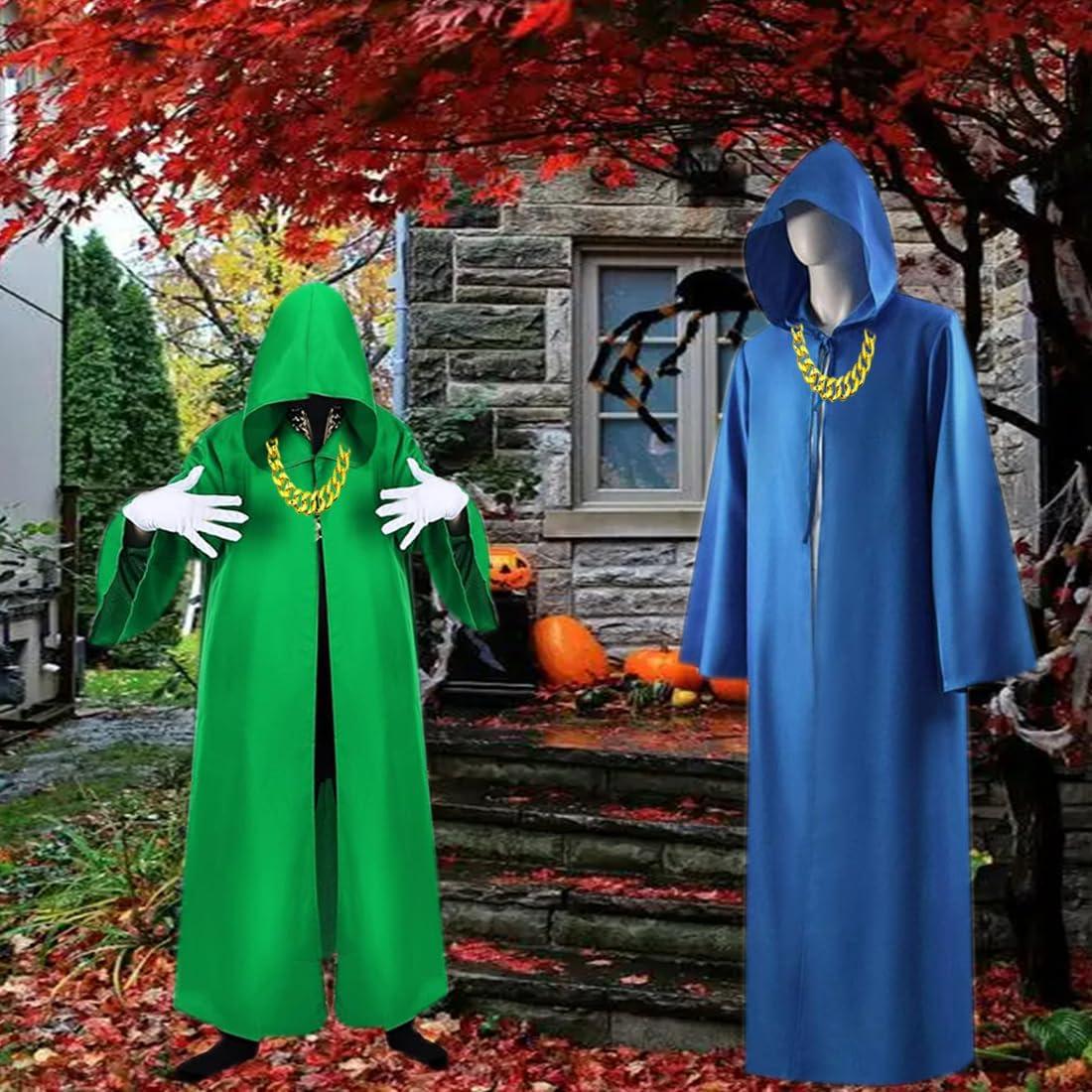 Túnica con Capucha y Collar CLNXIASN Disfraz Halloween