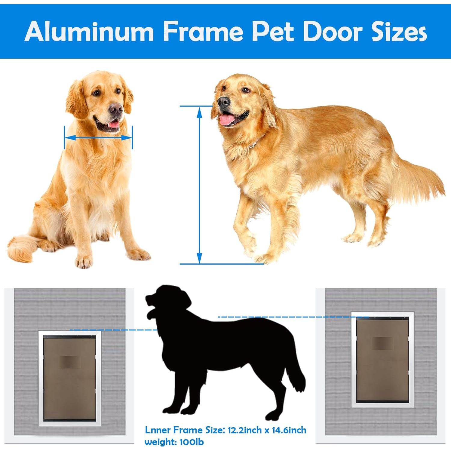 Puerta para Perros Extra Grande Janek P20 Aluminio 99,79 kg
