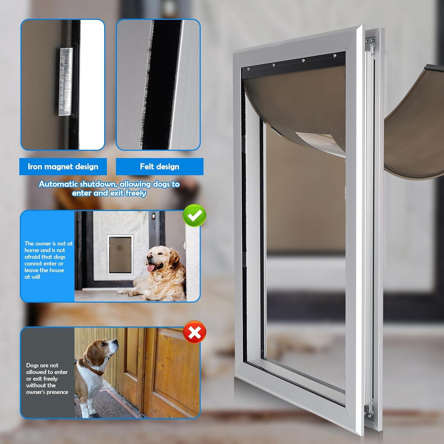 Puerta para Perros Extra Grande Janek P20 Aluminio 99,79 kg