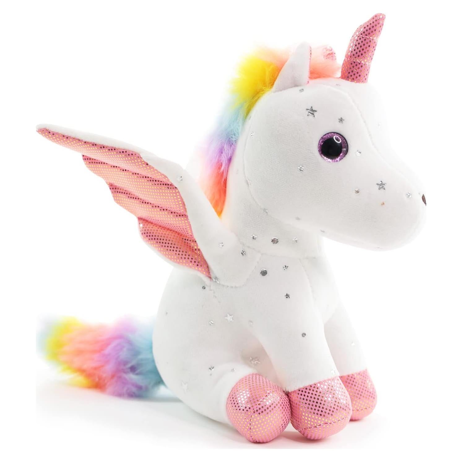Unicornio de Peluche Sew Butiful 20 cm Blanco para Niñas